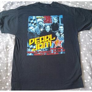 Vintage Pearl Jam  Shirt 2008 Usa Tour Ten Club Rare DC NJ NY CT MA SIZE XL